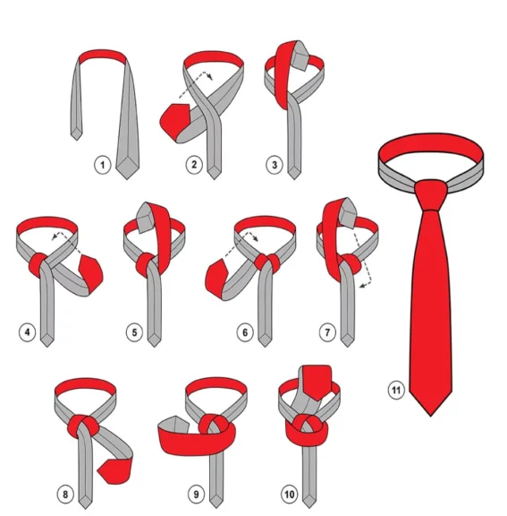 Steps for Tying a Trinity Knot