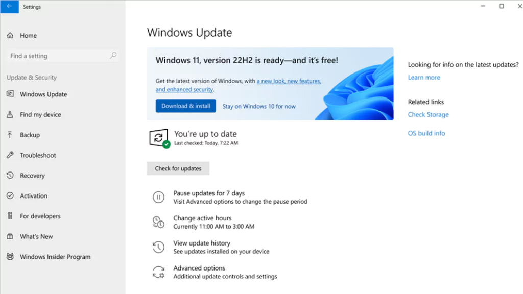 How to Download Windows 11 22H2 Update